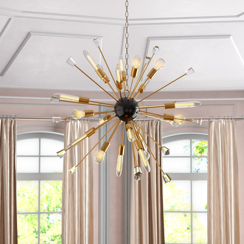 Mercer41 Kuehl 24 Light Sputnik Sphere Chandelier & Reviews Wayfair